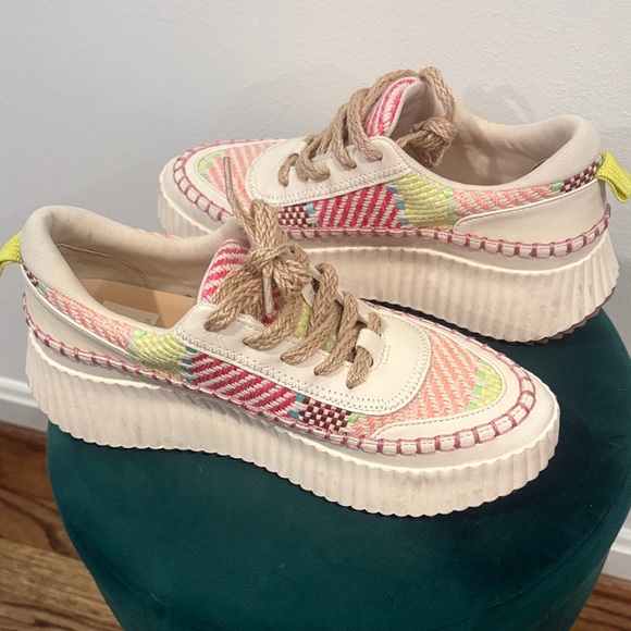 Dolce Vita Multicolor Woven Platform Sneakers - Picture 5 of 5